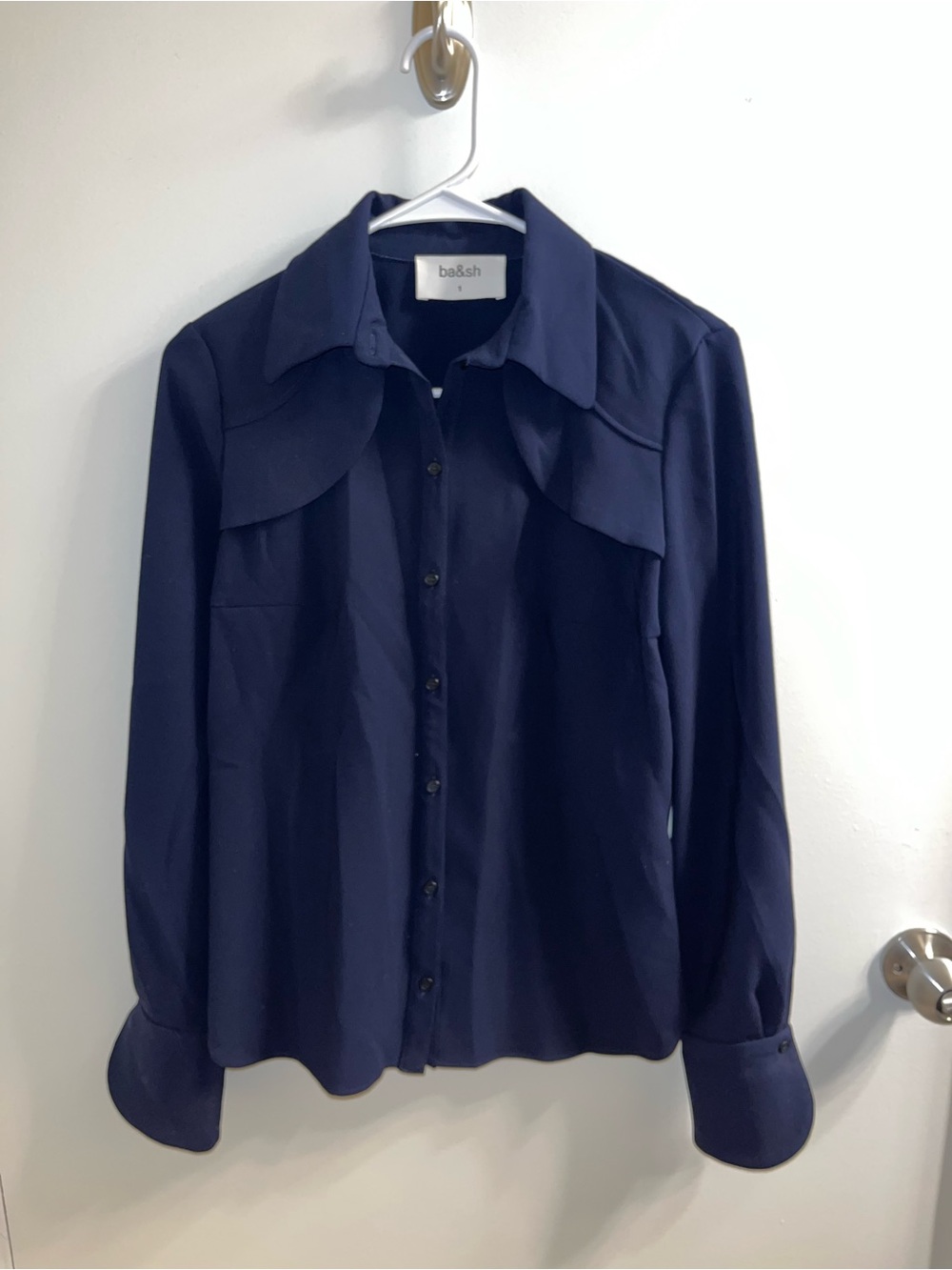 ba&sh Navy Blouse - Picture 3 of 6